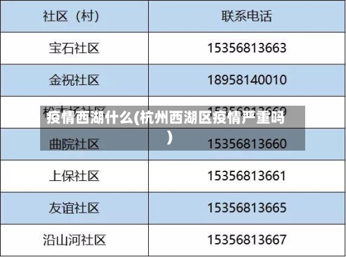 疫情西湖什么(杭州西湖区疫情严重吗)-第3张图片