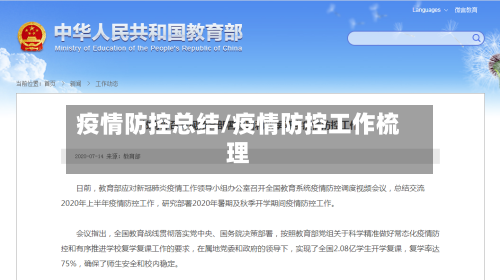 疫情防控总结/疫情防控工作梳理