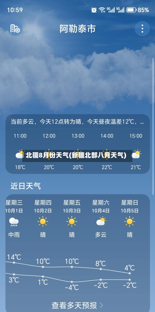 北疆8月份天气(新疆北部八月天气)-第3张图片