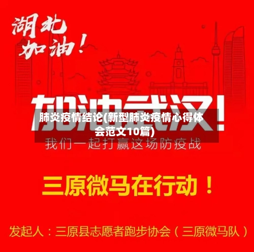 肺炎疫情结论(新型肺炎疫情心得体会范文10篇)-第2张图片