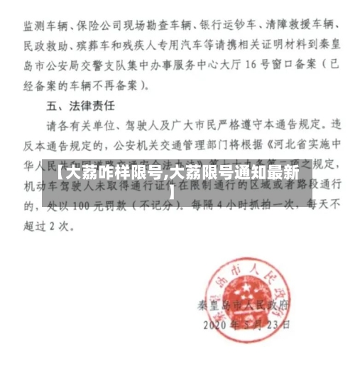 【大荔咋样限号,大荔限号通知最新】-第2张图片
