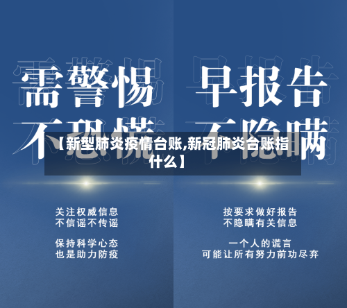 【新型肺炎疫情台账,新冠肺炎台账指什么】-第3张图片