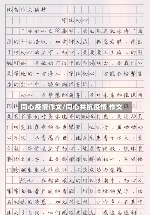同心疫情作文/同心共抗疫情 作文